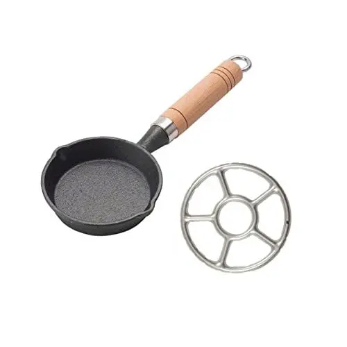 Produktbild: Yardwe 1 Satz Heiße Ölpfanne Antihaft-omelettpfanne Kupferpfanne Mit Antihaftbeschichtung Steakpfanne Braten Grill-topf Diamant-pfanne Soßenwärmer Eintopf Gebratenes Steak Japan Eisen