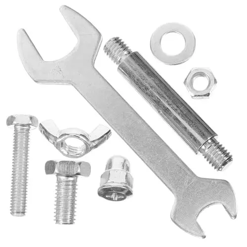 Produktbild: Yardwe 1 Satz Heizung Im Freien Bausatz Gewächshausheizung Zubehör Heizungsreflektor Bürstenwechsel Mechanismus Terrassenheizung Mechanismen Wasserkocher Rostfreier Stahl Silver