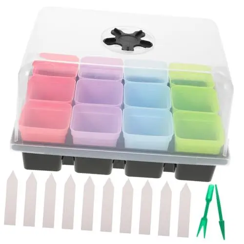 Produktbild: Yardwe 1 Satz Sämlingstopf-Plug-Tablett-Heimpflanzset Lilie saftig Pflanzbehälter für Sukkulenten im Garten Wasser extra stauden Succulent Plants große Anzuchttöpfe Indoor-Growkit Plastik