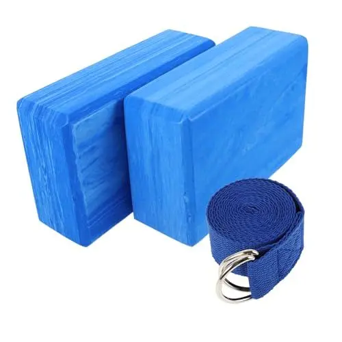 Produktbild: Yardwe 1 Satz Yoga-Blöcke Yoga-Hilfsmittel Yoga-Werkzeug-Set yoga zubehör yoga-block Yoga Werkzeug Tanzblöcke Yoga-Ausrüstung Tanzzug Ziegel tanzende Ziegel Yoga-Trainingsgeräte Eva Blue