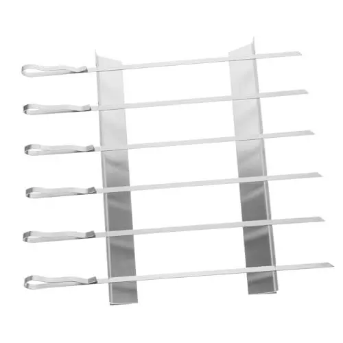 Produktbild: Yardwe 1 Set Edelstahlgrill Campinggrill Grillplatte Grill Außengrill Gemüsegrillhalter Praktische Grillspieße Outdoor Grillständer Gartengrill Grillständer Silber