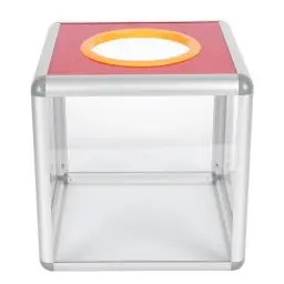 Produktbild: Yardwe 1 Stück Einfache Papier Lotterie Box Streich Ziehen Box Lotterie Box Quadrat Raffle Ball Spiel Box für Jährliche Treffen Spiel Stütze