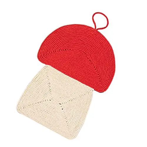 Produktbild: Yardwe 1stk Katze Kratzmatte Katzenkratzbrett Pilz-haustierunterlage Spielzeug Spielmatte Teppich Kratzbaum Für Katzen Katze Wandkratzer Katze Kratzt Haustierzubehör Sisal Katzenkratzer