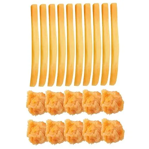 Produktbild: Yardwe 20 Stück Spielzeug Lebensmittel Huhn Künstliche Pommes Frites Dekoration Künstliche Requisiten Modell Künstliche Künstliche Pommes Frites Lebensechte Requisiten Schnelle