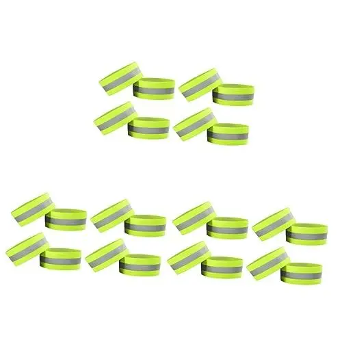 Produktbild: Yardwe 24 STK Laufarmband Leuchtende Armbänder Radfahren Beinband Reflektoren Für Läufer Reflektorbänder Baseball-handschuhhammer Reflektierend Led Blinken Nachtlauf Reiten Armband Schnur