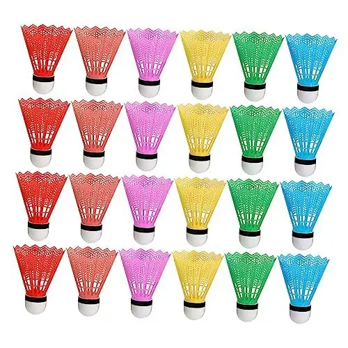 Produktbild: Yardwe 12er-Pack Bunte Federbälle Für Badminton Federbälle Für Jungen Und Mädchen Badminton-Spielzeug Zufällige Farbe