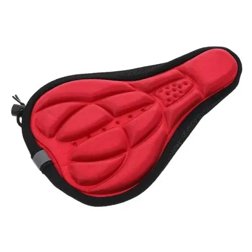Produktbild: Yardwe 2St Fahrradsitzbezug Sitzschutz Fitnessfahrrad bequemer Sitzbezug sportlicher Sitz Sattelauflage Fahrrad fahradsattelbezüge Fahrrad Sitz Abdeckung Fahrradsattelbezug Stoff rot