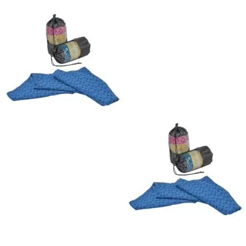 Produktbild: Yardwe 2St Faltbare Yogamatte maschinenwaschbare Yogamatte Pilates-Decke Yoga-Essen rutschfeste Trainingsmatte Fitnessmatte Keine Yogamatte Schweiß aufnehmen Yoga Matte Yoga-Handtuch