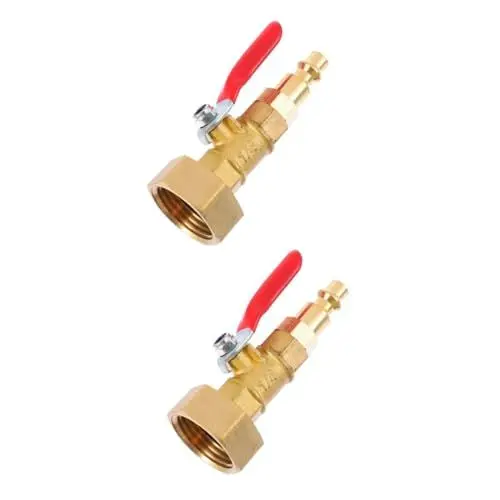 Produktbild: Yardwe 2St Frostschutzgelenk Schnelladapter mit Kugelhahn winterfest machen Sprinkler-Werkzeug Klempnerwerkzeuge Überwinterungswerkzeug aus Messing Überwinterungsadapter Ausblasen Zubehör