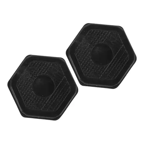 Produktbild: Yardwe 2St Gummiauflage für Reckstange Krafttrainer Endpolster für die Türtrainingsstange von Fitnessgeräten Fitness-Accessoire Tür-Klimmzugstangen-Endpolster Black