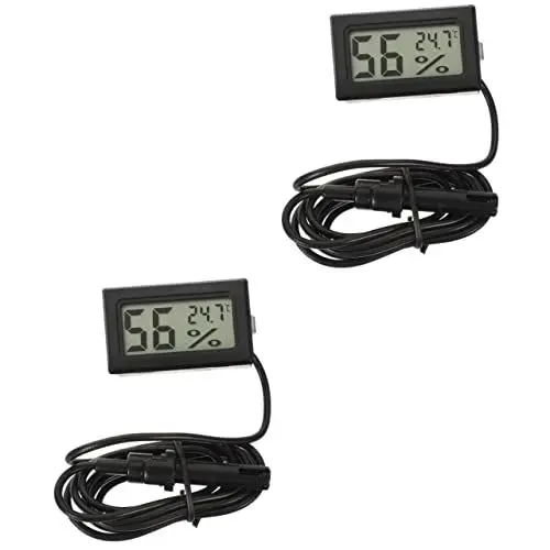 Produktbild: Yardwe 2St Wasserthermometer für Aquarien innenraum thermometer raumthermometer innen Aquarium digital professionelles Thermometer Zubehör für Aquarien tragbares digitales Thermometer Abs