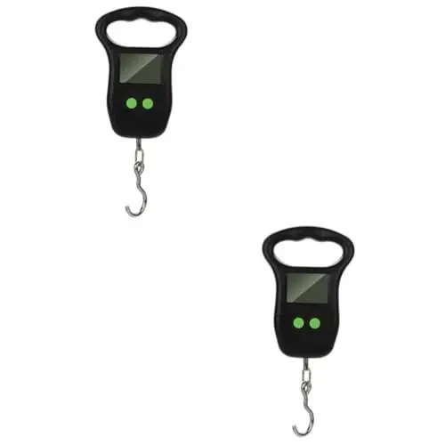 Produktbild: Yardwe 2St tragbare Waage Gepäck Waage LCD-Anzeigeskala Kofferwaage kranwaage Handwaage zum Wiegen von Gepäck Tasche Waage Flüssigkristall Hakenwaage Waagen ausbalancieren Fischschuppen