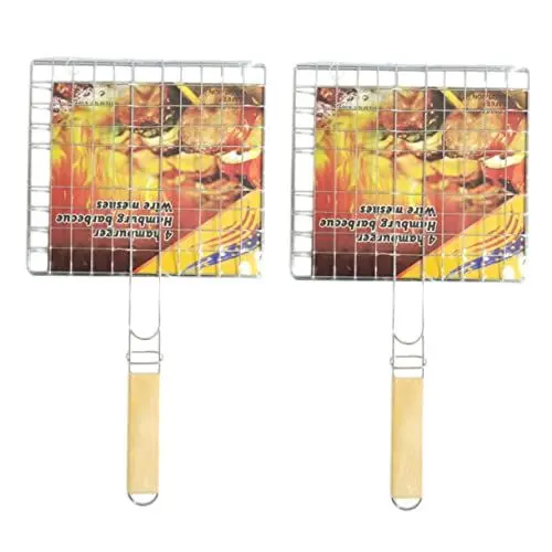 Produktbild: Yardwe 2Stücke Bbq Clips aus Eisen Grillzubehör für Outdoor Kochen für Grillpartys Camping und Leicht und Racks für Gemüse