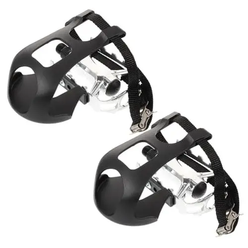 Produktbild: Yardwe 2 Paar Pedal Fahrrad Trittplatte Statisches Heimtrainer Fußstützen Für Den Außenbereich Sportler Zubehör Sportzubehör Kompass Armband Fitness Aluminiumlegierung Fußbank Plastik