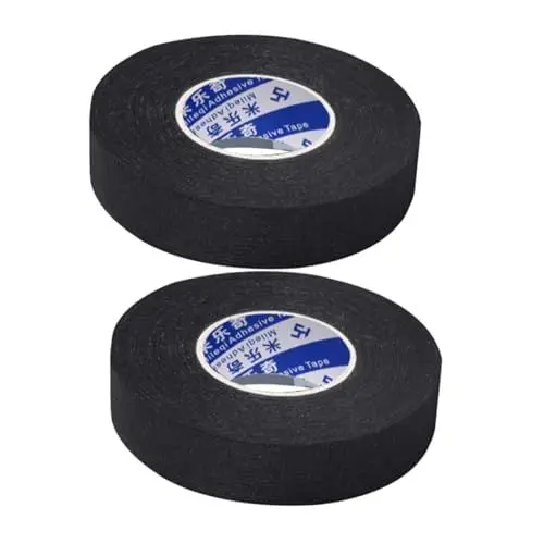 Produktbild: Yardwe 2 Rollen Anti-rutsch-Band Für Badminton Tennisschlägergriff Griptapes Für Tennisschläger Badminton-griffband Schweißband Für Tennisschläger Schläger Griptape Flanell Black