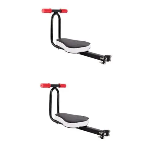 Produktbild: Yardwe 2 STK fahrradkindersitz fahrradsitz Kinder Vorderradsattel für Kinderfahrräder Fahrrad Kinder Vordersitz Fahrrad-Frontlader-Sitz Kinderfahrradsitz Rücksitz Gurt hinterer Rahmen