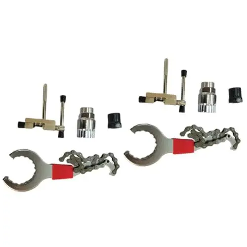 Produktbild: Yardwe 2 Sätze Fahrradreparaturteile reparaturset Fahrrad fahrradreparaturset Kettenreparaturset Fahrrad-Werkzeugsatz Bike Mean Achse Reparatur kit Werkzeugkasten Suite