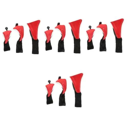 Produktbild: Yardwe 2 Sätze Golf-Putter-Abdeckung Abdeckungen Für Utility-Clubs Schutzhülle Für Golfschläger Mallet-Kopfbedeckung Golfabdeckungen Taschenuhrgehäuse Coole Putterhüllen Stoff 3 Stück * 2