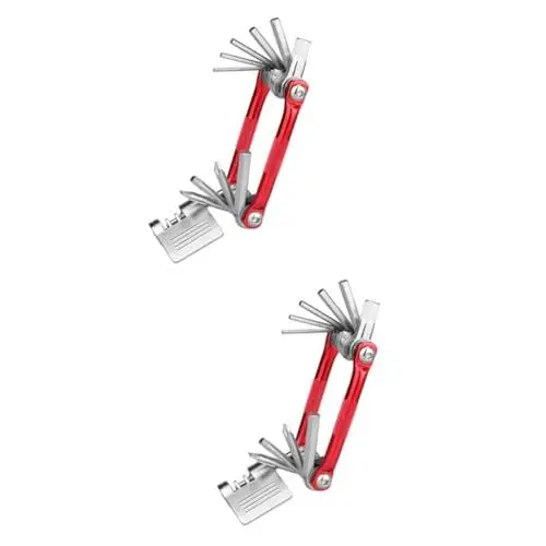 Produktbild: Yardwe 2 Stk 11 in 1 Fahrradwerkzeuge Multifunktionales Klappwerkzeug Kombination Fahrradreparaturwerkzeug fahrrad reparatur werkzeug multifunktionales Fahrradwerkzeug multi tools falten
