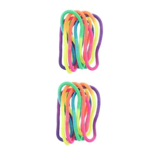 Produktbild: Yardwe 2 Stück Buntes Gymnastikseil Springseil Für Kinder Seilloses Springseil Springseil Chinesisches Springseil Flussseil Gymnastikausrüstung Aussparungsausrüstung Für