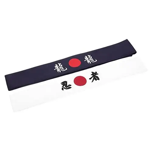 Produktbild: Yardwe 2 Stück Bushido-Kapuze Yoga-Dekor Workout-Outfit Capuchas Para Hombre Japanischer Koch-Stirnband Bushido-Hachimaki-Stirnband Karate-Kopfband Kopfband Kochzubehör
