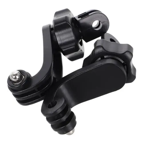 Produktbild: Yardwe 2st Action-Kamera-Adapter Kamera-klemmhalterung Vertikale Schießschraube Kamerahalterung Action-Kamera-kopfhalterung Kameraklemme Am Kopf Montierte Kamera Abs Black