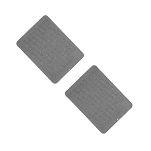 Produktbild: Yardwe 2st Ofenwerkzeugmatte Grillmatte Silikonmatten Für Die Holzbearbeitung Grillzubehör Silikon Spachtelmatte Kleine Silikonmatte Silikon-grillwerkzeugmatte Kieselgel Grey