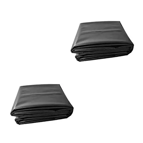 Produktbild: Yardwe 2st Teich-versickerungsfolie Outdoor-Plane Wasserfall-Liner Hochleistungs-teichfolie Gartenteichfolien Liner Für Wasserspiele Schwarze Planen Freibad Wasserdicht Hdpe Schwimmbad
