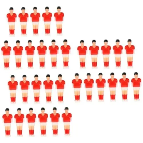 Produktbild: Yardwe 33 Stück Fußball Maschinenspieler Fußballspieler Puppen Tischfußball Dekorationen Fußballspieler Statuen Kunststoff Tischfußball Puppen Tischfußball Maschinen Zubehör