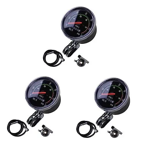 Produktbild: Yardwe 3St Fahrrad-Tachometer Fahrrad Tachometer fahrradtachometer Tacho für Fahrrad mechanischer Kilometerzähler Heimtrainer Fahrrad Mountainbike-Zubehör Zubehörteil Reiten Ausrüstung