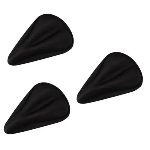 Produktbild: Yardwe 3St Fahrradsitzbezug Fahrradsattelbezug Fahrrad sitzpolster Fahrrad Accessories fahrradhaube stuhlkissen Heimtrainer Fahrrad Dreieck Sitzkissen Komponente 3D Baumwolle