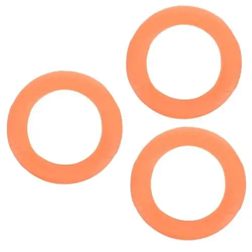 Produktbild: Yardwe 3St Haustier- Dog chew Toy hundekauspielzeuge hundspielzeug Wurfring für Hunde Trainingsunterlagen für Welpen beißfeste Wurfscheiben Backenzahnspielzeug für Hunde Eva Orange