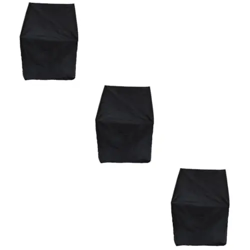 Produktbild: Yardwe 3St Sofabezug easy putz stuhlbezüge schutzhaube sofa unterschutz swor Outdoor-Couchbezug Sofa im Freien anschmiegsamer Stuhlbezug Schutzhülle aus Oxford-Gewebe Oxford-Stoff Black