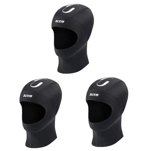 Produktbild: Yardwe 3St Tauchausrüstung Surfhaube Winterschwimmhauben Sicherheitsmaske Huthauben Taucherhaube Neoprenmütze Schnorchelhaube Sonnenschutz Kopfbedeckung Neoprenanzug