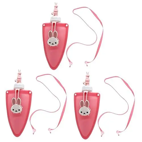 Produktbild: Yardwe 3St Wassersack aus Silikon für Kinder trinkflasche für Kinder kindertrinkflaschen Flaschen mit kaltem Wasser Joghurtflasche wasserflasche reisewasserkocher Kinder-Trägerbecher Rosa