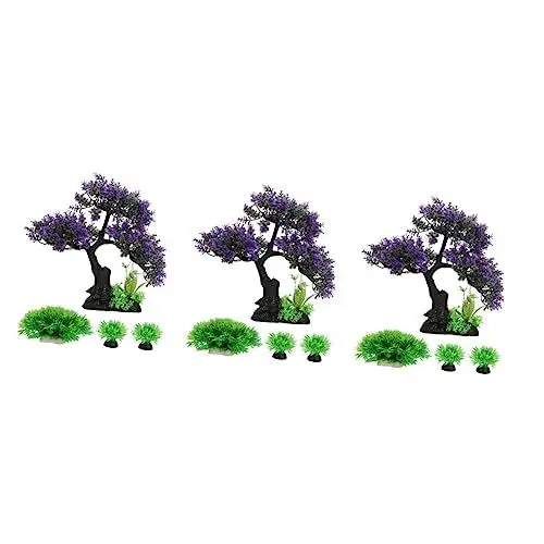 Produktbild: Yardwe 3 Sets Marine Aquarium Lebensechte Wasserpflanzen Korb Kit Aquarium Ornament Aquatische Modell Dekoration Abs Harz Material