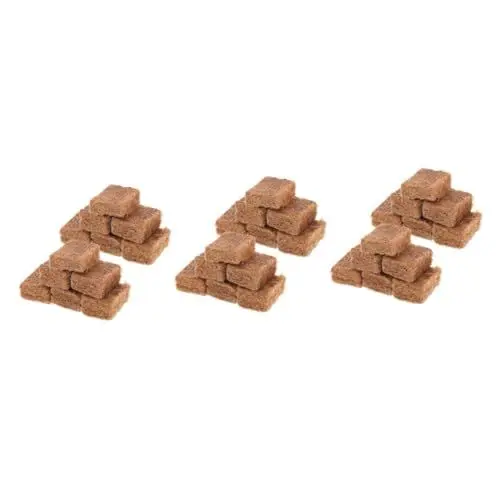 Produktbild: Yardwe 3 Sätze Grillfeueranzünder Kohleanzünder Grillkohle Anzünder BBQ-anzünder Grillzubehör BBQ Anzünder Outdoor-starterwürfel Holzkohle-anzündblöcke Kiefernholz Brown 10 Stück * 3