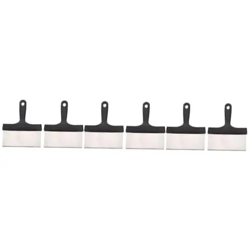 Produktbild: Yardwe 3 Sätze Grillschaber Grillspatel Zauberstab Griddle-Grill Haken Bausatz Werkzeug Abdichten Grillreiniger Schrubben Ofen Flipper Grillzubehör Grillrost Schaber Edelstahl 2 Stück * 3