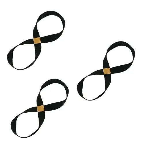 Produktbild: Yardwe 3 Stück Elastisches Widerstandsband Yoga-spannband Stretchband Gymnastikseil Für Fitness Taille Bein-stretchband Schwarz Für Yoga
