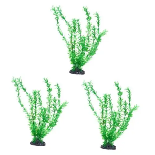 Produktbild: Yardwe 3 Stücke Realistische Aquarium Ornamente 35cm Künstliche Kunststoff Pflanze Dekorationen Für Frische Tank