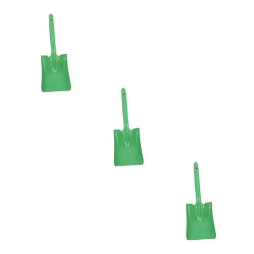 Produktbild: Yardwe 3st Kohle Schaufel Ofen Asche Schaufel Gartenschaufel Quadratischer Schaufelkopf Quadratische Schaufeln Zum Graben Garten Kleine Schaufeln Grillkohleschaufel Eisen Gesamt Spielzeug