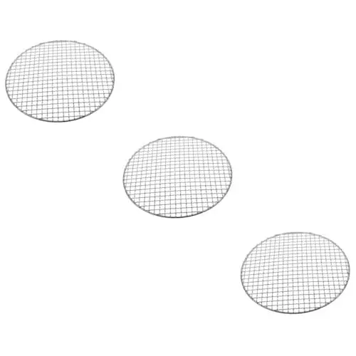 Produktbild: Yardwe 3st Tee Kochen Mit Einem Grill Um Den Herd Pelletgrills Holzkohlegrill Tragbar Rundes Grillgitter Grillrostgitter Grillschale Für Außengrill Grillrost Kochen Draht Edelstahl 304