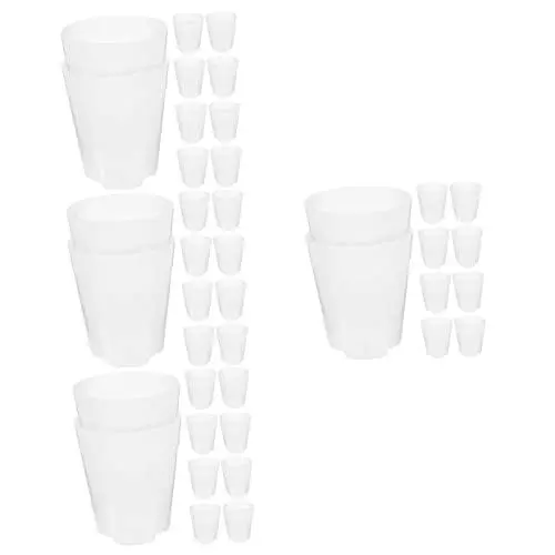 Produktbild: Yardwe 40 STK Sämlingstopf Setzling Töpfe Orchideentopf Aus Kunststoff Orchideentopf Kunststoff Klare Orchideentöpfe Kleine Anzuchttöpfe Pflanzentopf Plastik Gartenbedarf Mit Löchern
