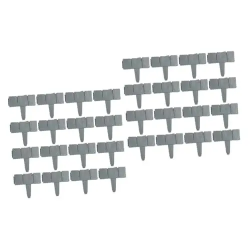 Produktbild: Yardwe 40 STK Zaun Aus Kunststoff Zäune Wandpaneele Aus Künstlichen Hecken Skelett-dekor Gartenzaunpfosten Rasenkante Grenze Mini-gartenzaun Pp Kantenanleimung Zaunbrett