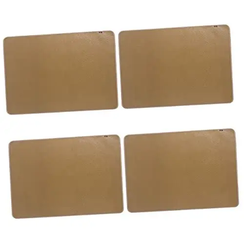 Produktbild: Yardwe 4 Sätze Feuerfestes Picknicktuch Grillauflage Für Kamin Feuerhemmende Decke Feuerstelle Schutzmatte Für Deck Und Terrasse BBQ-grillmatte Glasfaser Verbrühungsschutz Campingmatte