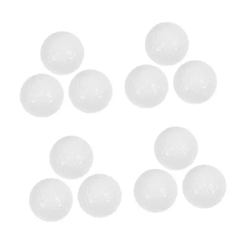Produktbild: Yardwe 4 Sätze Golfball Golf Zubehör Golfbälle Aus Schokolade Birdiebälle Üben Golfbälle Günstige Golfbälle Bucket-Golf Fußball Golfbälle Neue Golfbälle Synthesekautschuk Weiß 3 Stück * 4