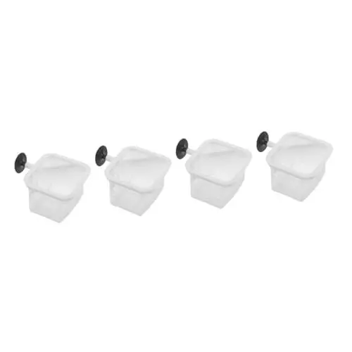 Produktbild: Yardwe 4 Stück Aquarium Isolationsnetz Betta Aquarium Trennwand Mit Saugnäpfen Zuchtbecken Schildkröten Lebensraum Aquarium Zubehör Fischzuchthülle Fischnetz Trenner Weißes