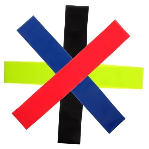 Produktbild: Yardwe 4 Stück Dehnbänder Übung Widerstandsband Widerstandsbänder hoch Fitness-Stretchbänder Dehnung Übungsband Fitnessbänder Yoga Sportgürtel Kreis ziehen Fitnessband Stretchband