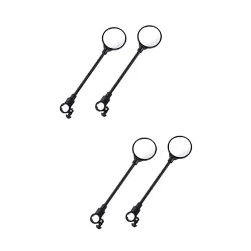 Produktbild: Yardwe 4 Stück Fahrradspiegel motorcycle mirrors e bike rückspiegel runder Spiegel Verstellbarer Rückspiegel fürs Fahrrad Motorradspiegel Fahrrad drehbarer Rückspiegel Abs