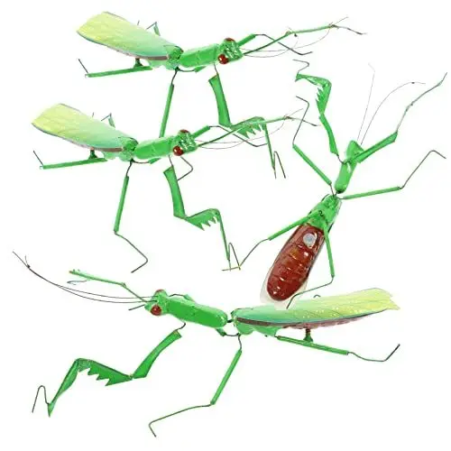 Produktbild: Yardwe 4 Stück Hohe Simulation Von Insekten Blumentopf Spielzeug Mantis-Ornament-Dekoration Gottesanbeterin-Figuren Realistische Zahlen Simulation Mantis-Figur Kind Abs Haushalt Ornamente
